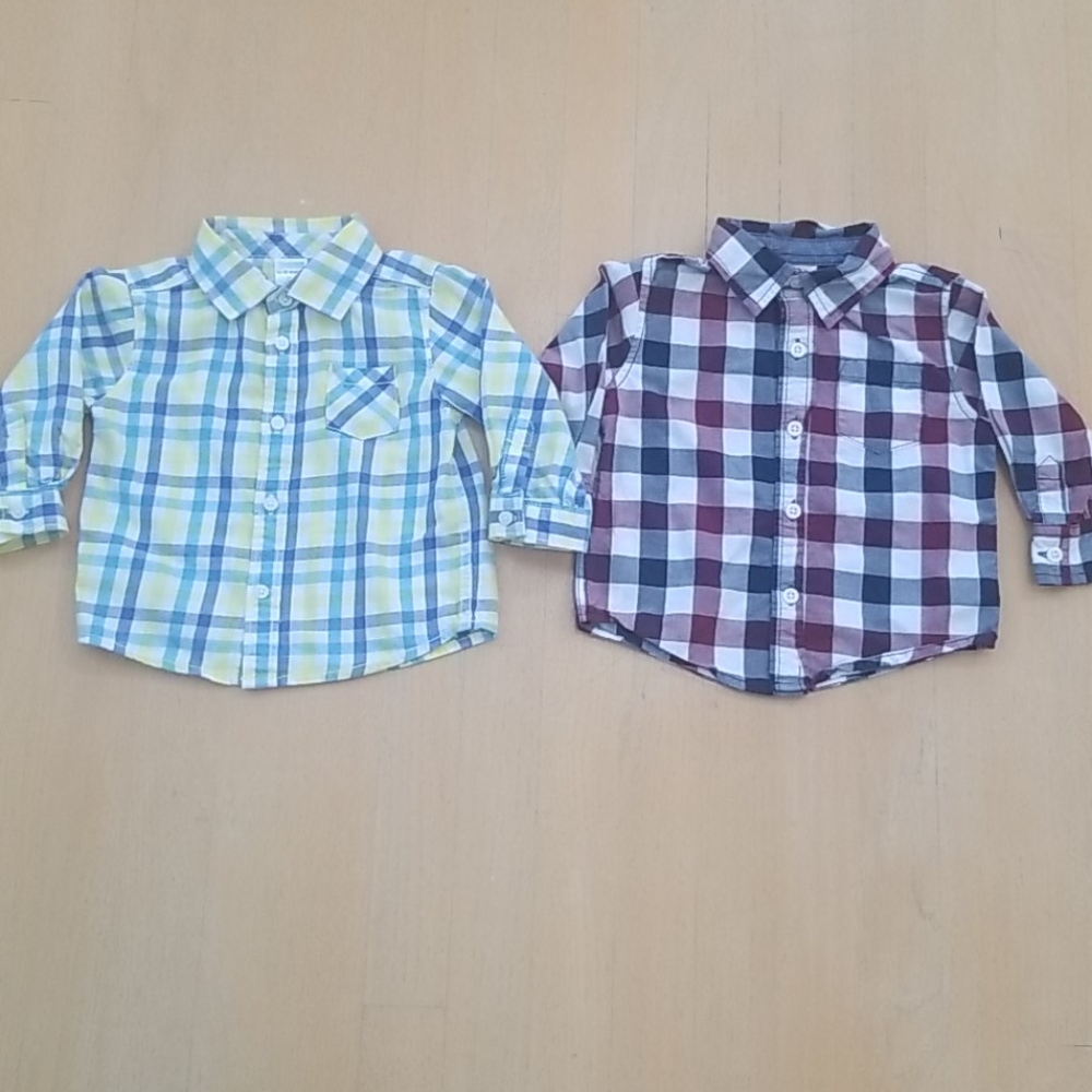 Gymboree Button Down Plaid Shirt 18 Month Bundle